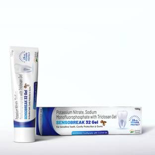 healing pharma Sensobreak Toothpaste Gel with Clove Oil for Sensitive Teeth, Cavity Protection Toothpaste