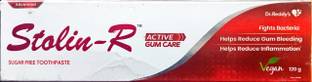 STOLIN -R active gum care & sugar free toothpaste 120gm, 3pcs. Toothpaste
