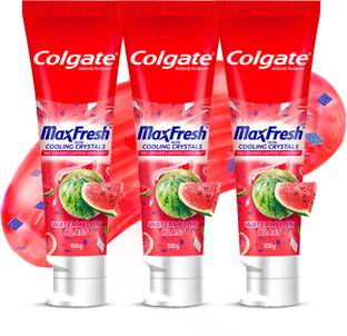 Colgate MaxFresh Watermelon Blast Tooth paste with Cooling Crystal (100g x 3pcs) Toothpaste