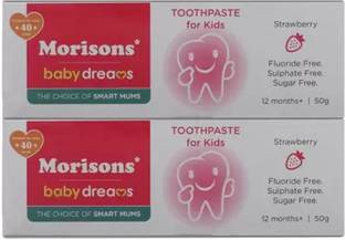 Morisons baby dreams strawberry tothpaste pack of 2 (50g) Toothpaste