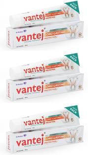 Vantej Toothpaste for Sensitive Teeth, Dentist everyday use - 100g, white x Pack of 3 Toothpaste
