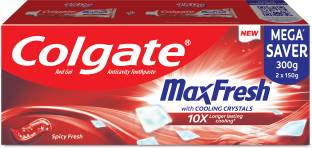 Colgate MaxFresh Toothpaste, Red Gel Paste with Menthol - Spicy Fresh (Combo Pack) Toothpaste