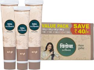 Vithoba Rootfix Toothpaste | For White Strong Teeth & Refreshing Breath |150g+150g+80g | Toothpaste