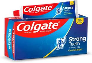 Colgate Stronger Teeth Prevents cavities Whitens Teeth Freshens Breath Toothpaste