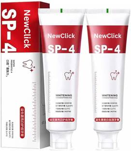 NEXTSET SP 4 Ultra whitening probiotics Bamboo Charcoal Toothpaste (60g) pack of 2 Toothpaste