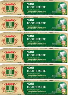 Apollo Noni Toothpaste for Cavity Protection Herbal Toothpaste Toothpaste Pack of 6) Toothpaste