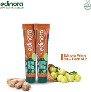 Edinora Prime Toothpaste free from SLS pack of 2 Toothpaste