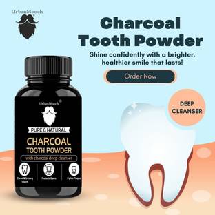UrbanMooch Natural Activated Charcoal Teeth Cleansing Powder