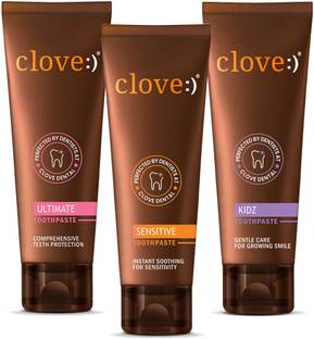 Clove Ultimate, Sensitive & Kidz for Remineralization & Sensitivity Relief Toothpaste