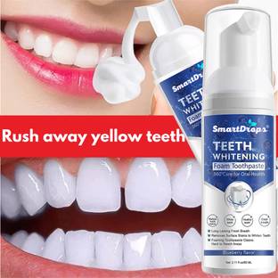 smartdrops Teeth Whitening Foam To Removes Bad Breath Fights Germs Toothpaste