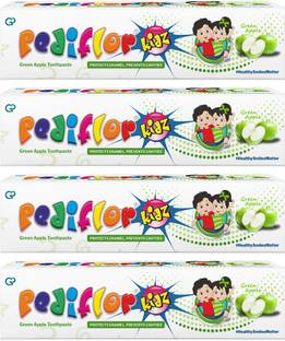 PEDIFLOR Green Apple Combo Anticavity Kids Toothpaste