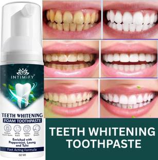 INTIMIFY Teeth Whitening Toothpaste, Remove Yellow Stains, Plaque Removal Toothpaste