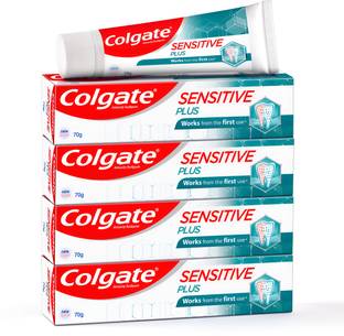 Colgate Sensitive Plus Enamel Repair & Cavity Protection,280g(70gX4)(Pack of 4,70g each) Toothpaste