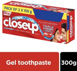 Closeup Close up Everfresh Red Hot Gel Toothpaste