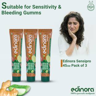 Edinora 100% Natural Herbal Toothpaste for Sensitivity & Gum Health Toothpaste