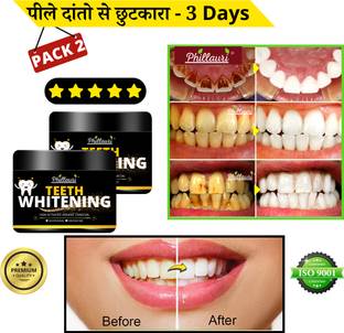 Phillauri Activated Charcoal Powder for Natural Teeth Whitening
