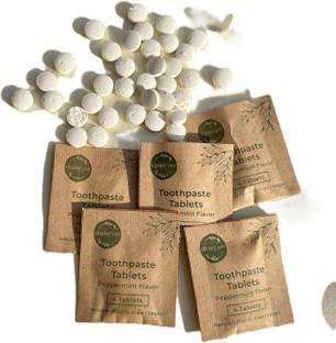 Shunyam Toothpaste Tablets Sachet (4 Tablets) | Pack of 100 Toothpaste