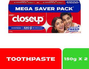 Closeup Long lasting 18 Hours Of Fresh Breath & White Teeth Toothpaste