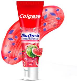 Colgate MaxFresh Watermelon Blast Gel paste with Cooling Crystals Ultrafreeze Technology Toothpaste