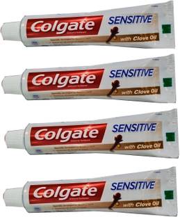 Colgate Sensitive Toothpaste with Clove Oil, for Sensitivity Relief 80 Gr Pack Of 4 Toothpaste