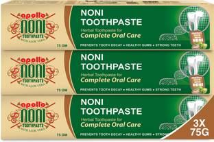 Apollo Noni With Aloe Vera Herbal Complete Oral Care Toothpaste For Tooth Decay, Bleeding Gums And Strong Teeth Toothpaste