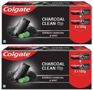 Colgate Charcoal Clean ,Bamboo Charcoal and Mint (Black Gel) Toothpaste