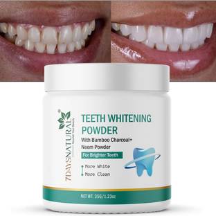 7 Days Natural Teeth Whitening Charcoal Powder
