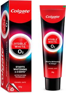 Colgate Visible White O2 for noticeably whiter teeth starting in 3 days Whitening Toothpaste