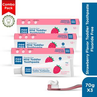 MeeMee Fluoride-Free Strawberry Flavor Toothpaste