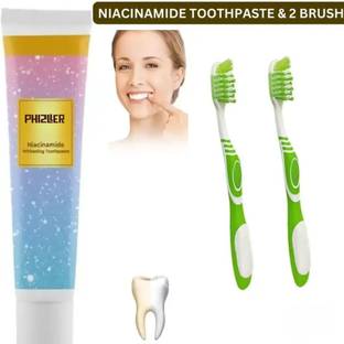 PHIZLLER Niacinamide Whitening Toothpaste for Bright Smile with Double Niacinamide Toothpaste