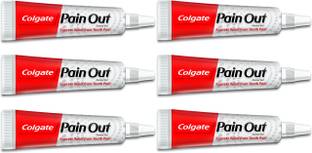 कोलगेट पेन आउट डेंटल जेल एक्सप्रेस रिलीफ फ्रॉम टूथ पेन 6x10g (पैक ऑफ 6, 10g ईच) टूथपेस्ट