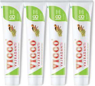 VICCO Vajradanti Ayurvedic Paste-160g-Saunf Flavour-Pack of 4 Toothpaste