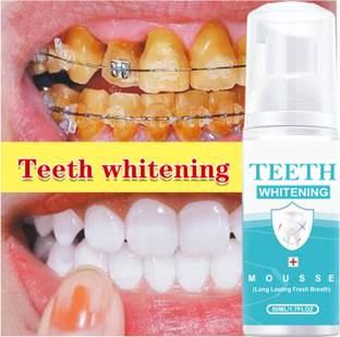 Sandarbh Teeth Whitening Mousse Remove Stain Deep Cleaning Long Lasting Fresh Breath Toothpaste