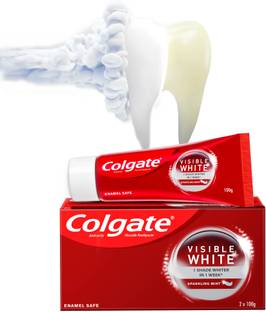 Colgate Visible White Toothpaste Teeth - Whitening Starts in 1 week (Combo Pack) Toothpaste