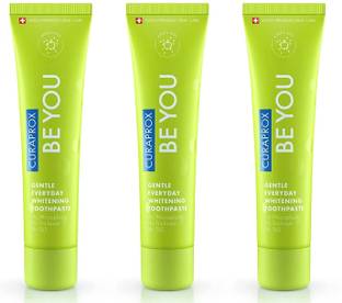 Curaprox Gentle Everyday Whitening Toothpaste (Apple + Aloe) 60ml x Pack of 3 Toothpaste