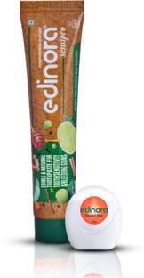 Edinora Sensipro Ayurvedic Toothpaste 45gm + Dental Floss Combo | Dental Floss (25 m) | Toothpaste