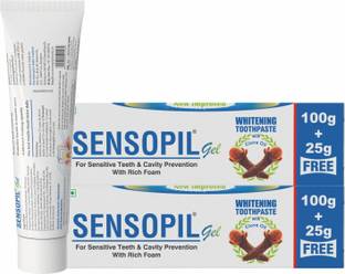Sensopil Gel Whitening Toothpaste, Dual Action Formula For Deep Repair Of Sensitive Teeth Toothpaste