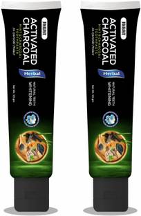 Jagat Devsutra Dr. Trusted Ayurvedic HERBAL Activated Charcoal Toothpaste for Teeth Whitening - 100% Natural Formula with Mint Flavour, No Fluoride & Artificial Colours Toothpaste