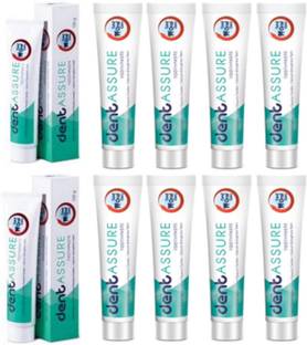 Modicare PUFF%DENT ASSURE NEEM TOOTHPASTE WITH NEEM , COLVE. 10X100G Toothpaste