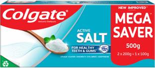 Colgate Active Salt Toothpaste, Germ Fighting, Healthy Gums and Teeth (Combo Pack) Toothpaste
