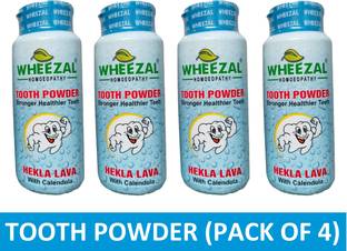WHEEZAL HEKLA LAVA TOOTH POWDER (PACK OF 4)