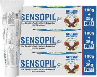 Sensopil Gel Whitening Toothpaste, Dual Action Formula For Deep Repair Of Sensitive Teeth Toothpaste