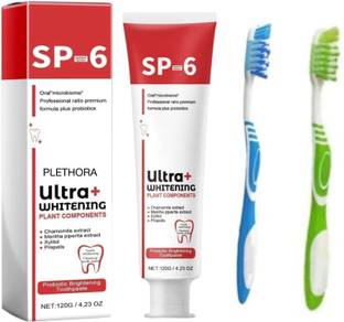 Plethora Sp6 Ultra White Toothpaste Advanced Stain Removal & 2 toothpaste Toothpaste