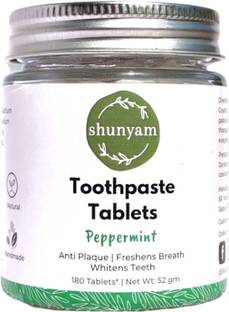 Shunyam Toothpaste Tablets - Peppermint (180 tabs) Toothpaste