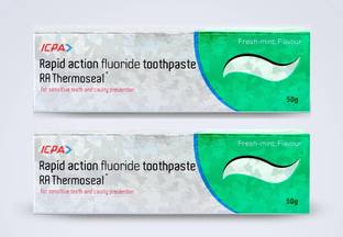 RA Thermoseal Rapid Action Fluoride Toothpaste 50 Gram for Sensitive teeth & Cavity Protection Toothpaste