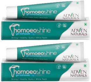 Adven Naturals Homoeoshine Toothpaste 100GMx4 Pcs Toothpaste