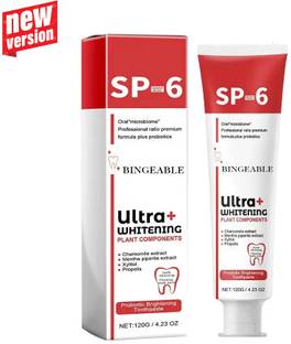 Bingeable SP6 Ultra White Toothpaste FastActing Whitening, 30g Toothpaste