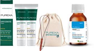 PUREXA Hydrogen peroxide Mouthwash |Copper Tongue Cleaner |Sensitivity Repair Toothpaste