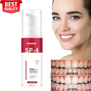 Sonavi Teeth Whitening Foam To Remove Yellow Stains & Bad Breath Fights Germs Toothpaste