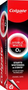 Colgate Visible White O2 for noticeably whiter teeth starting in 3 days Whitening Toothpaste